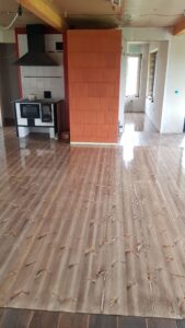 Laudpõranda lihvimine, toonimine osmo õlivahaga Hiiumaal